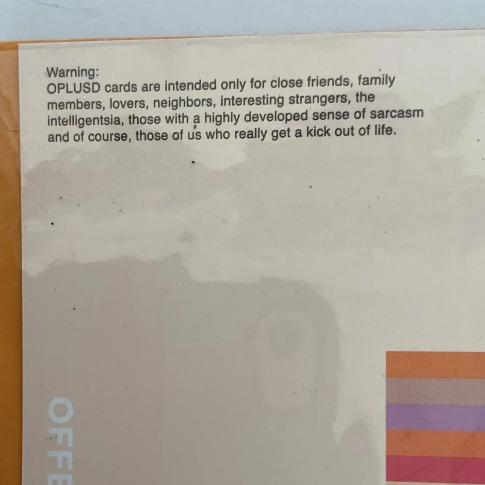 Offensive + Delightful Girlfriend Card NWT